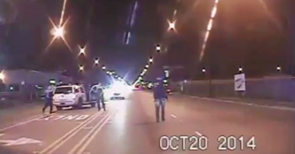 HuffPost's tweet photo. Chicago releases "chilling" dashcam video showing cop shooting teen 16 times https://t.co/nPzrvdOwoh https://t.co/CjiEmADWcF