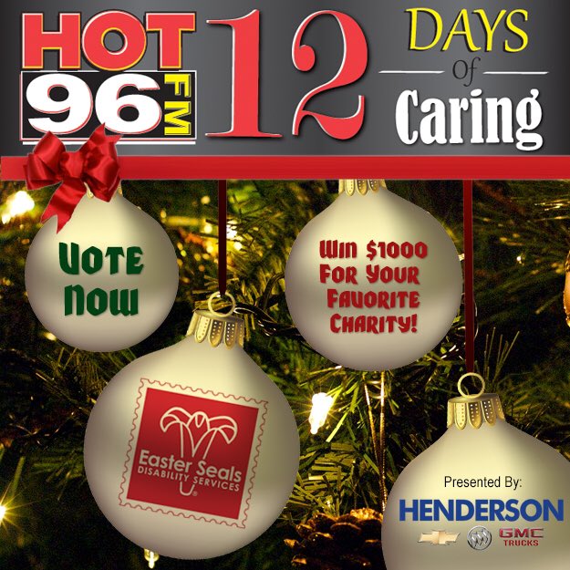 hot96tweets's tweet photo. 12 DAYS OF CARING! Today's charity is @EasterSealsSWIN To vote RETWEET or FAVORITE #Hot96Caring https://t.co/CgAInH2Iaj