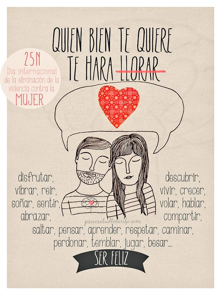thaishenriquezt's tweet photo. Quien bien te quiere NO te hará SUFRIR.
#NoalaViolenciadeGenero 
DI BASTA!!! ☎️ 016 
(Ilustración by @PsicoSaludTf ) https://t.co/nzYuAUS3Om