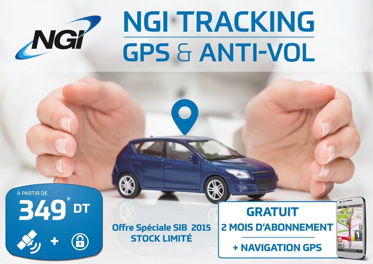 NGI_Maghreb's tweet photo. NGI participe, du 25 au 29 Novembre 2015, au SIB IT 2015.
Venez nous rendre > STAND 98 - Hall 1.
GPS &amp; ANTIVOL https://t.co/KkZSBUsG7Q