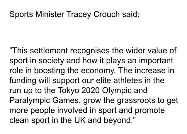 Sports Minister <a href="/tracey_crouch/">Dame Tracey Crouch</a> on UK Sport funding increase: