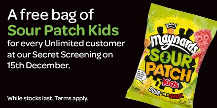 Our final #SecretUnlimitedScreening of 2015 is still under wraps! BUT we can tell you... bit.ly/1NstoKE