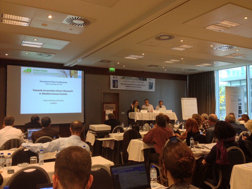 ctforestal's tweet photo. Inazio Martinez @europeanforest presenting innovation frameworks for forestry in the mediterranean
#foresterra https://t.co/DCJWxvf6US