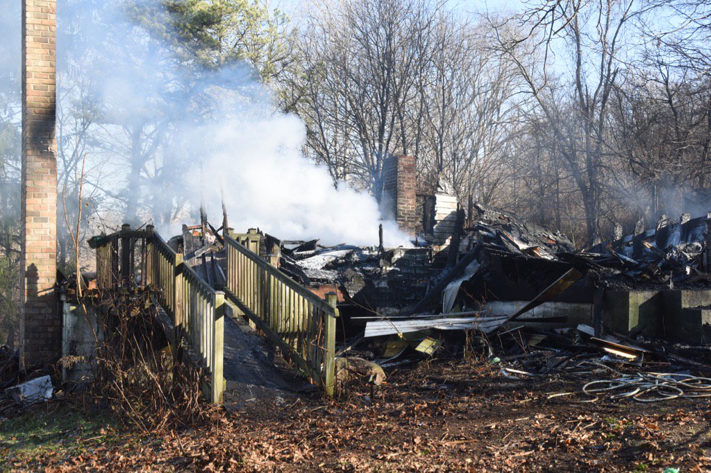 Fire destroys home overnight at 44 Coleman Rd. in Cecil  Township. #NewsOR