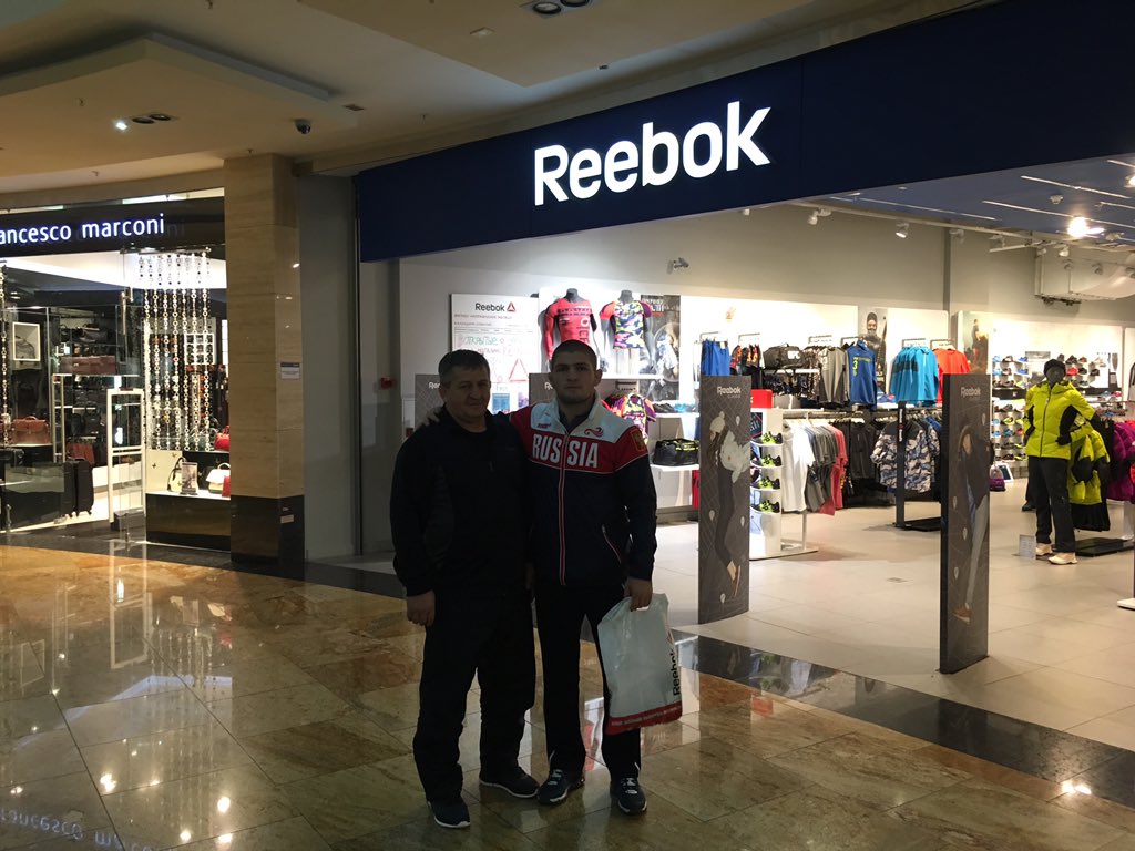 khabib nurmagomedov on Twitter: "Shopping my Father, he pays all my stuff 😂👍. @Reebok #reebok https://t.co/DfPuCTi2ct" / Twitter