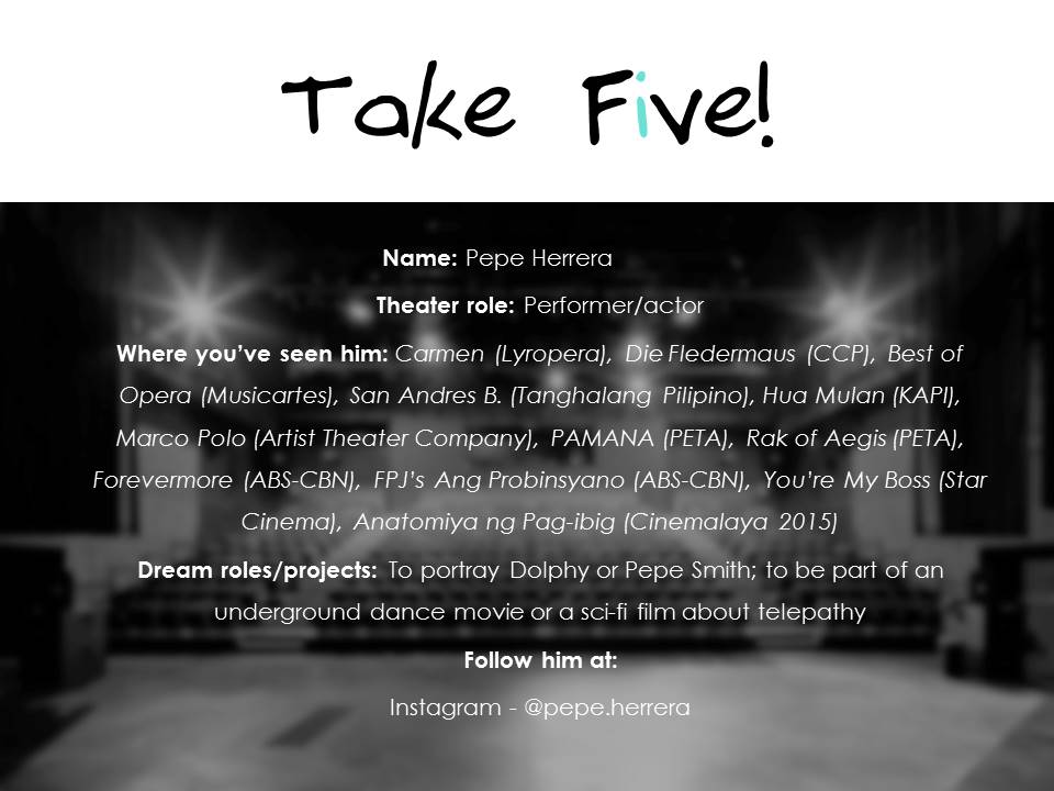 definegravityy's tweet photo. Get to know the first artist featured in TAKE FIVE: Actor Pepe Herrera! Read full profile at https://t.co/5YaSraSE8b https://t.co/jOJoJ9FqjF