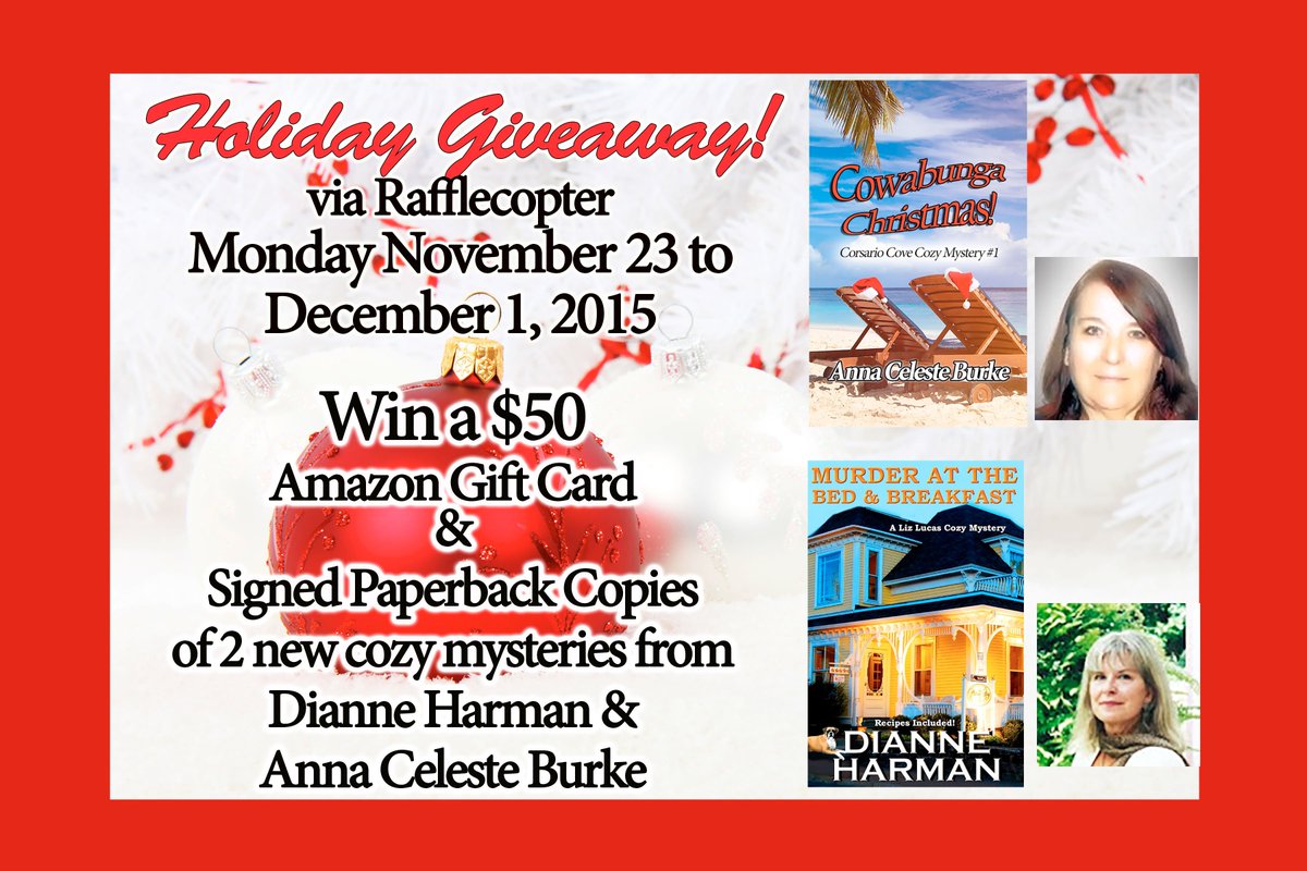 DianneDHarman's tweet photo. #fallforcozy & enter the #giveaway yet Got to https://t.co/o4AjlvPp47 #FREE #cozymystery & $50 Amazon gift card https://t.co/qUyIrWgb4v