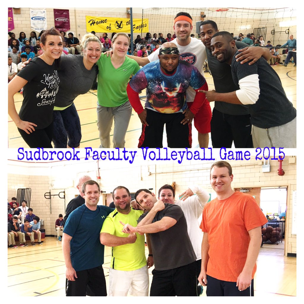 sudbrookmagnet's tweet photo. 6th grade students really enjoyed the faculty volleyball game. Team Webb vs. Team Warfel. It was an awesome game! https://t.co/byeKZRollg