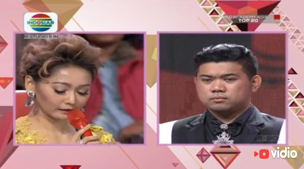 Indosiar's tweet photo. BUnda @daratista_inul kagum @neff_aslee mau belajar dangdut, tapi masih perlu banyak belajar. #DAcademyAsia https://t.co/5pUIlDogBy