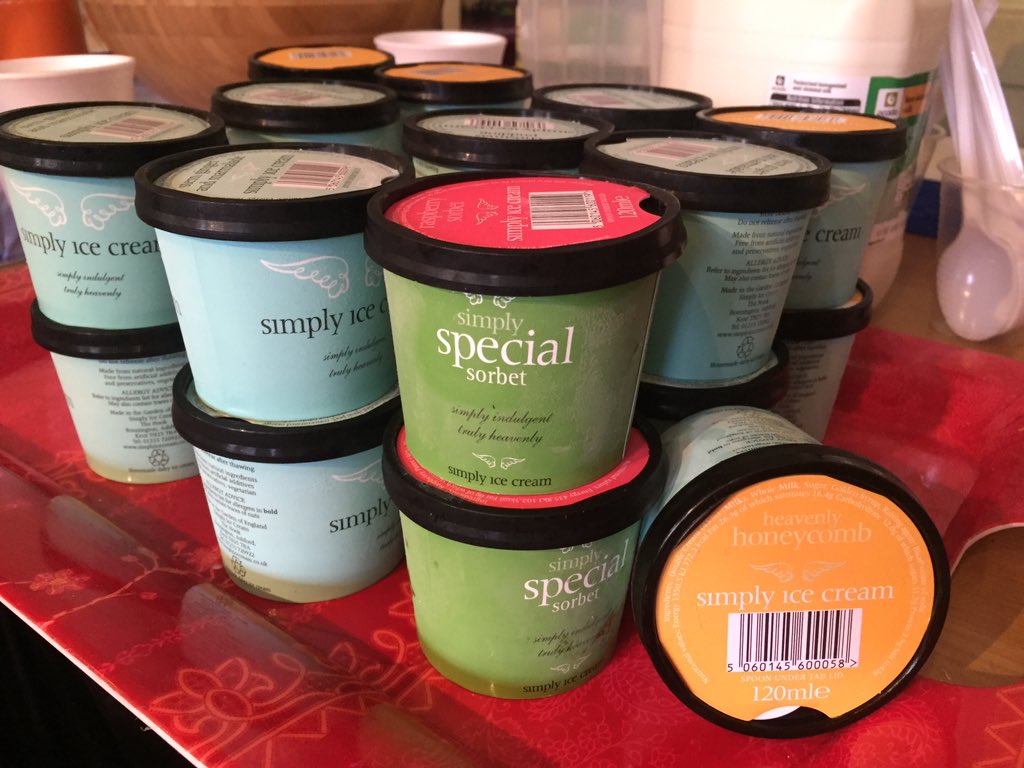 Our expectant mums&amp;new mums loved our ice creams samples kindly given by <a href="/SimplyIceCream/">Simply Ice Cream</a>!They were gone within 5min!