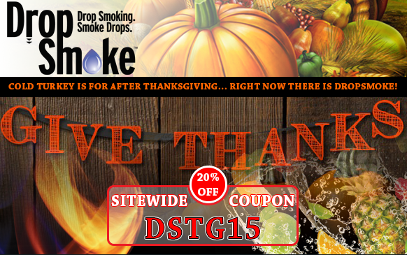 dropsmoke's tweet photo. Dropsmoke 'GivingThanks' to our customers. Have a Happy Thanksgiving!: https://t.co/NaU5lw0Mxl https://t.co/tDjO6mWyqb