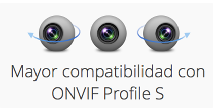 Gracias a la integración mejorada con ONVIF Surveillance 7.1 ofrece una mayor compatibilidad con modelos de cámaras