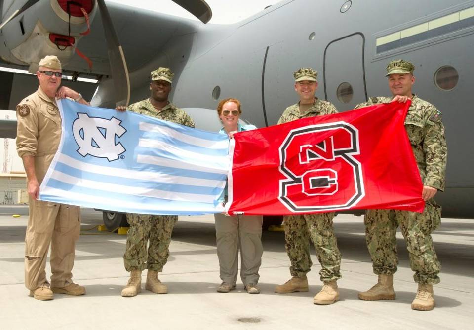 newsobserver's tweet image. It's not just Triangle folks watching the #UNCvsNCSU game. US soldiers in Djibouti check in bit.ly/1PPjxyY