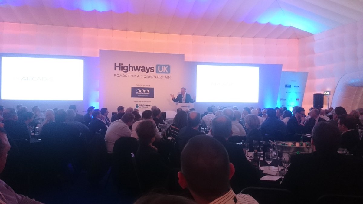 Steve Norris doing final talk at end of dinner at <a href="/HWYSUK/">Highways UK</a> #hwysuk