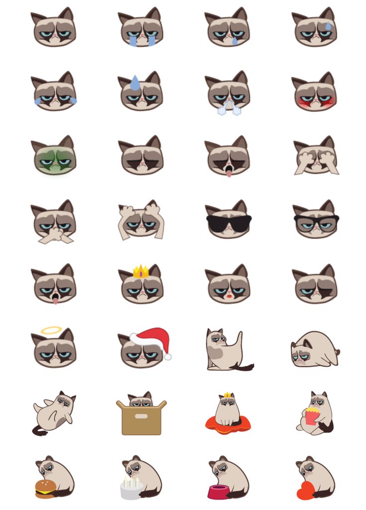 Emojipedia on X: Old grumpy cat is upset at new grumpy cat 😾   / X