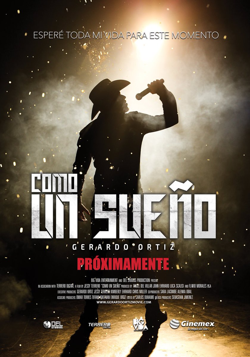Cinemex's tweet photo. ¡Fans de @gerardoortiznet!

Próximamente podrán disfrutar la nueva pelí #ComoUnSueño 

#Exclusiva #Cinemex. https://t.co/qo1kwNnrlq