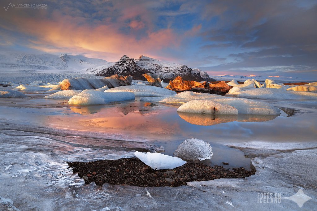 focusOnIceland's tweet photo. This is the #Fjallsarlon, #Iceland. A bit less easy to reach than the #Jokulsarlon lagoon but is far less crowded! https://t.co/KnfQ4QSdTS