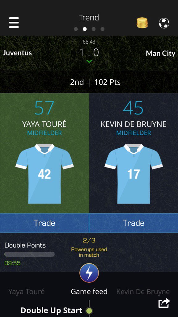 SamLeake's tweet image. Just used my Double Up on Yaya Touré on @ultimatefanlive for #Juve vs #mcfc  bnc.lt/m/IuTLmFvJ1m