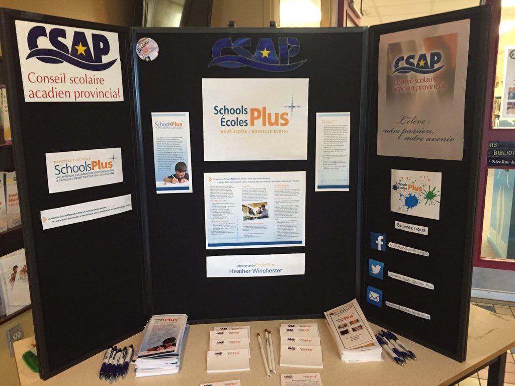 Voice notre kiosque pour la journée, je suis maintenant installer à l'école de Bellville :-) #venezvoir