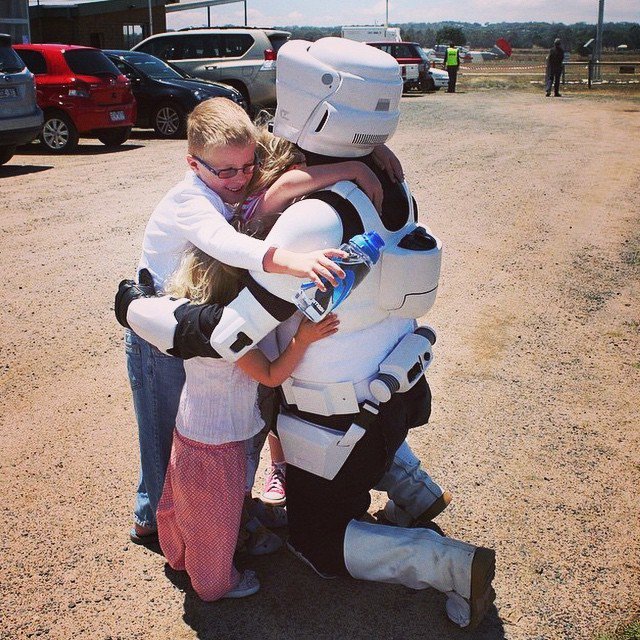 What the world needs now... Is love, sweet love...
TB-23232 would be happy to settle for hugs from fans. #ScoutAday