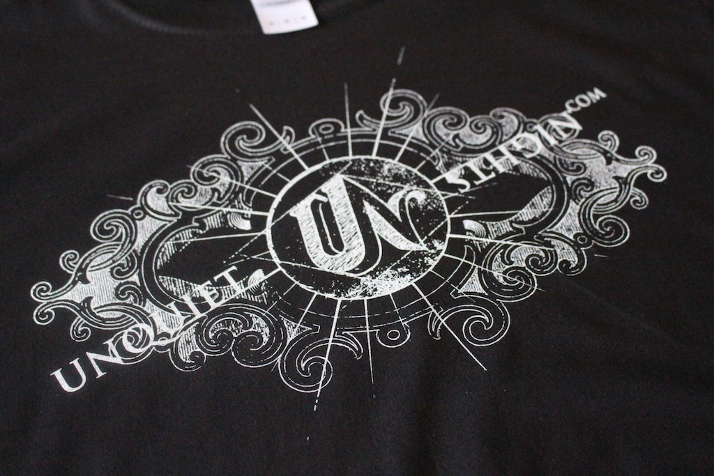 questprinted's tweet image. Close up of band merchandise tees printed for local band @UNQUIETNIGHTS
#screenprint #tshirts #bandmerchandise