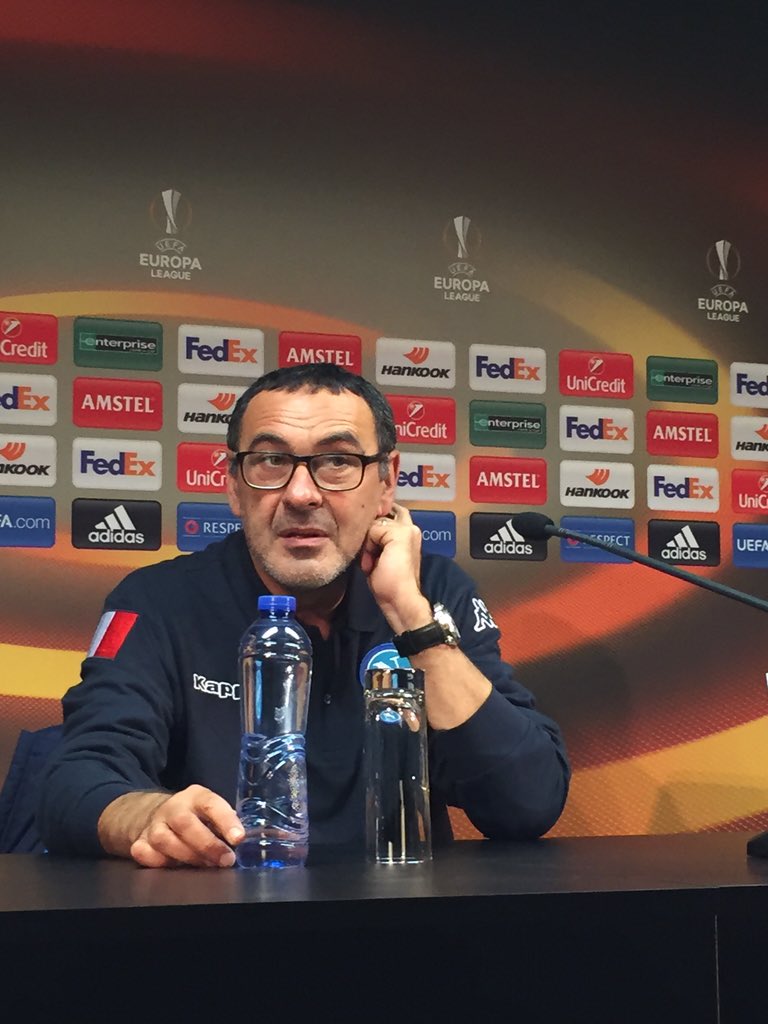 Europa League, Sarri: «Napoli, niente cali. A Bruges è un esame»