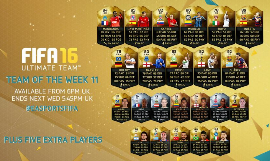 SpencerOwen's tweet image. GIVEAWAY: Win any player from this week's TOTW 11! Your choice who you get! (3 winners)
RT and follow to enter!