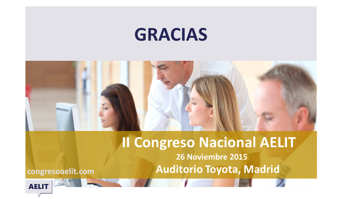 AELIT_Esp's tweet photo. A todos los asistentes de #CongresoLeanIT
Muchas gracias por compartir este jueves con nosotros
Fdo: @AELIT_Esp https://t.co/VFhLV1GDLm