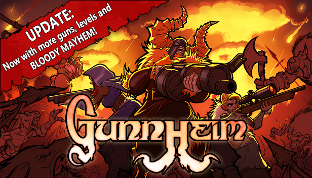 Gunnheim's tweet photo. Update 1.1 is now live! You can also get @Gunnheim now 50% off: https://t.co/xrDivvBamN #indiegames #madewithunity https://t.co/cAM6Jyp9r5