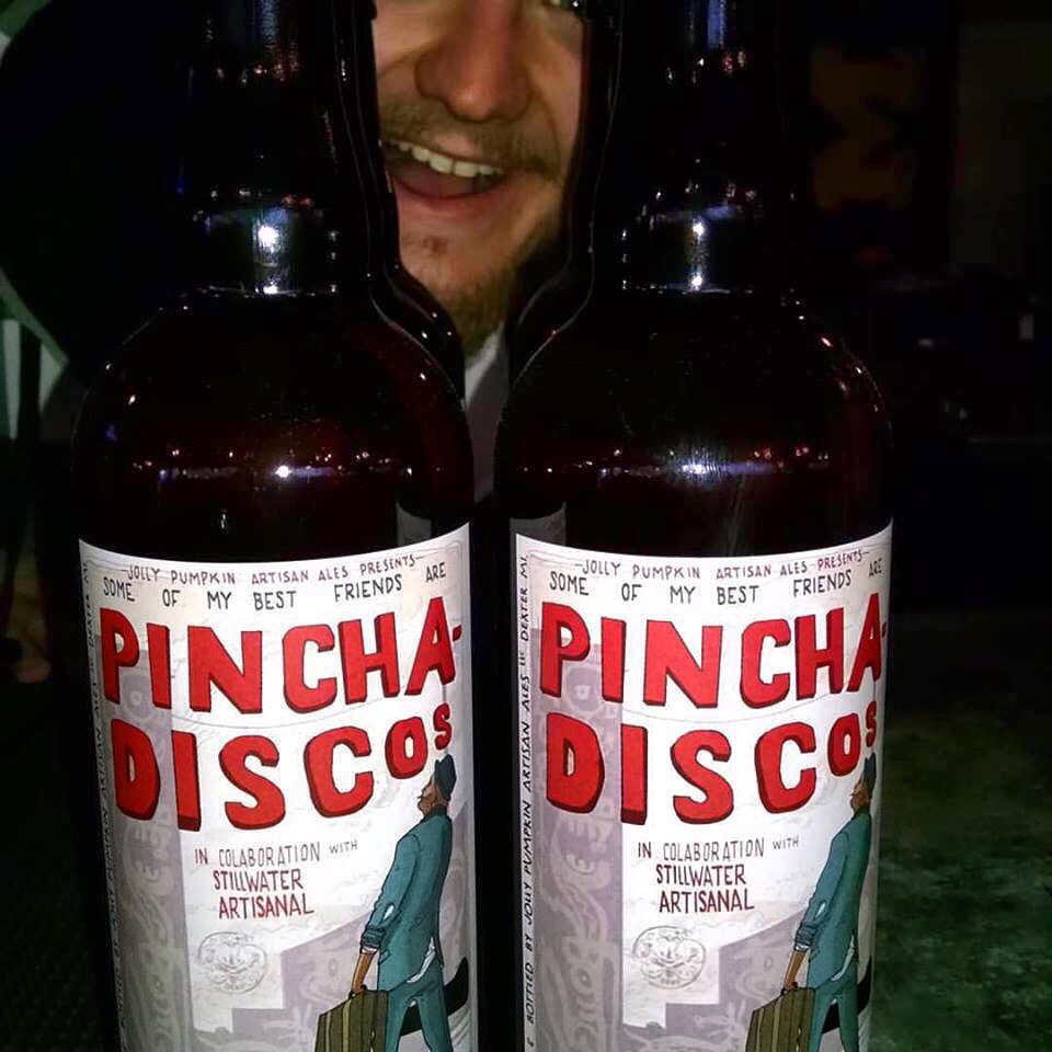 2:00! The <a href="/StillwaterAles/">Stillwater Ales</a> and <a href="/jollypumpkin/">Jolly Pumpkin Artisan Ales</a> collaboration called Some Of My Best Friends are PINCHADISCOS! is ready!