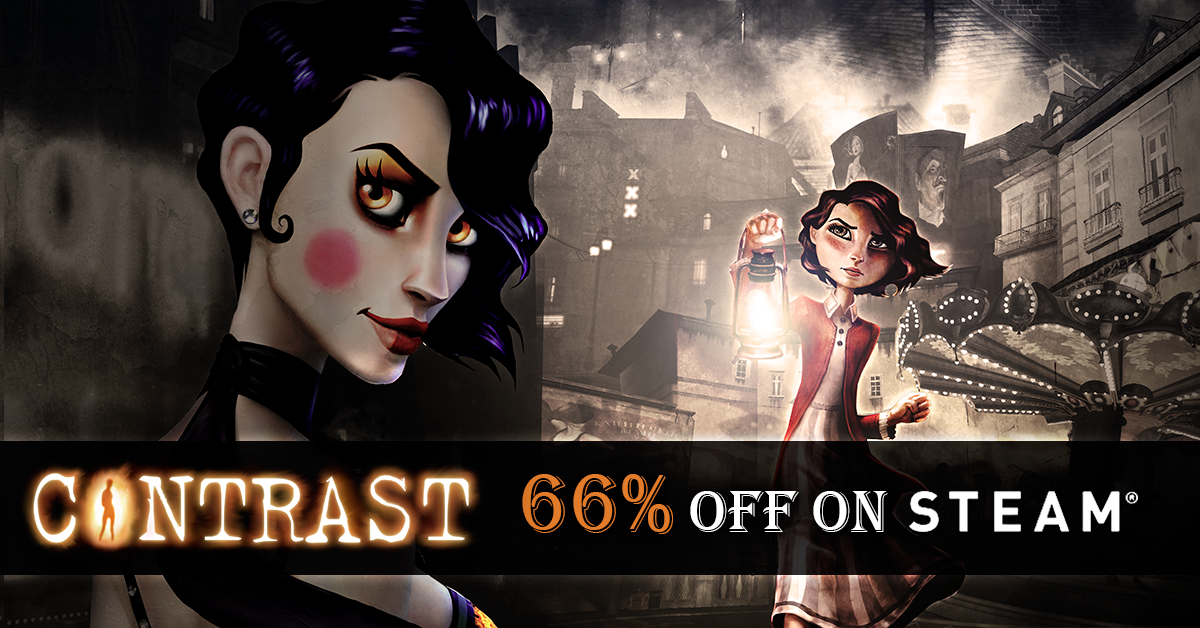 ContrastGame's tweet photo. [STEAM AUTUMN SALE] Get 66% off Contrast and discover this puzzle/platformer! Steam Store: https://t.co/qJ7AuEgWKM https://t.co/YbJDrMMuP2