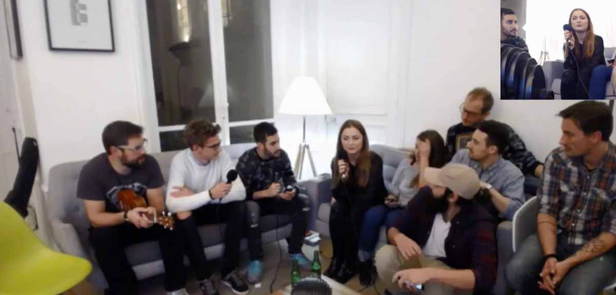 goldenmoustache's tweet photo. #GMLive @leperave, @Theluciole, @FreddyGladieux et @AaramAnis nous on rejoint. #CestLeLab https://t.co/3gA7dXFJtw