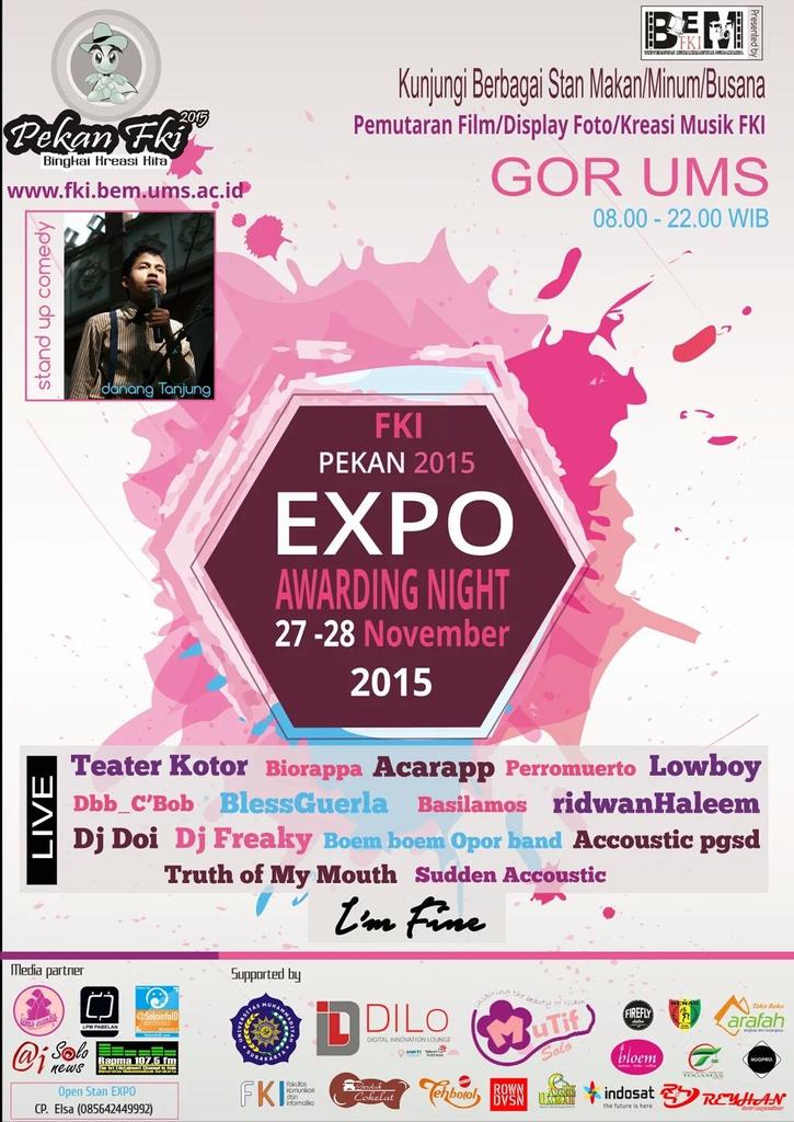 Jgn lupa, besok sabtu kita bakalan perform di GOR UMS, be there !  😀