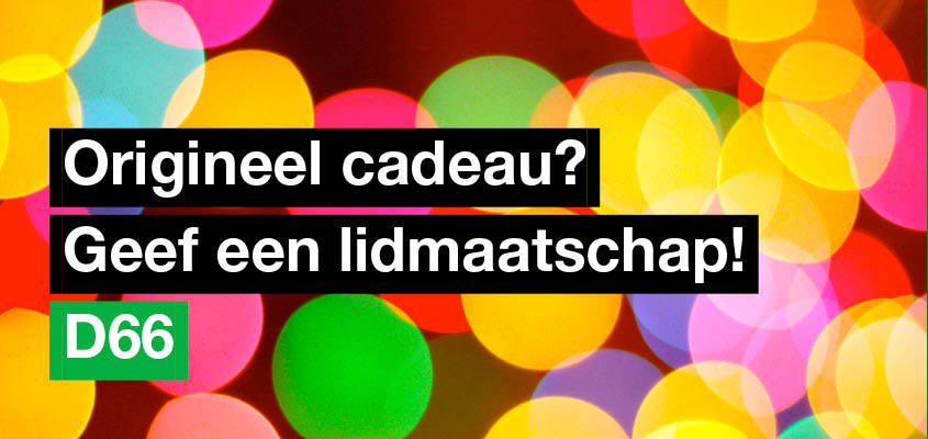 Bent u op zoek naar een origineel cadeau? Geef dan een #D66 lidmaatschap!   d66.nl/lid-worden/cad…