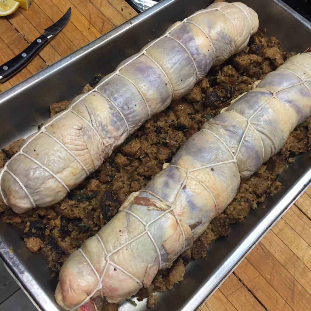 Capon galantine for tomorrow's holiday <a href="/thegreenhouse/">Grᥱᥱᥒ Hoᥙsᥱ☘️</a> with 50+ loving family &amp; extended family members!