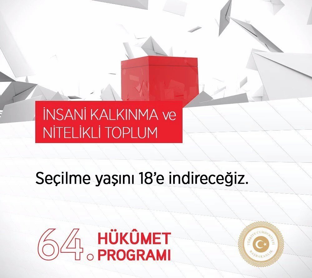 akgncsehitkamil's tweet photo. Seçilme Yaşını 18'e İndireceğiz. #YeniTürkiyeninYolHaritası https://t.co/nf4yYEkI9S