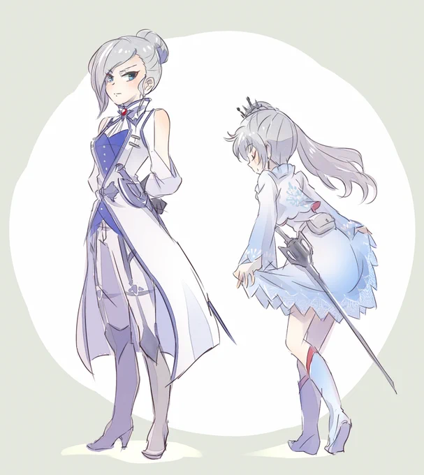 curtsy
#rwby版深夜の真剣お絵描き60分一本勝負 