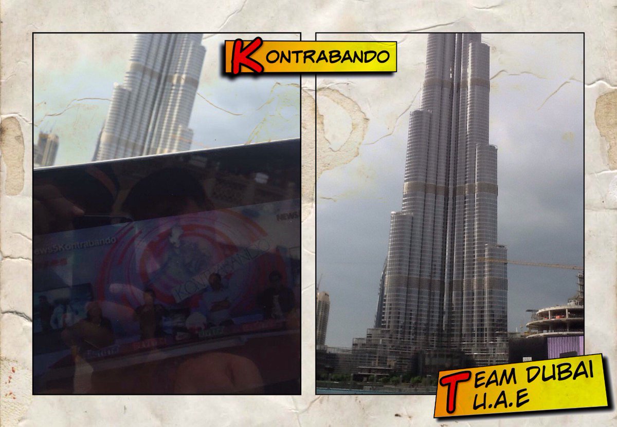 krismack1012's tweet photo. Kontrabando Team Dubai Strikes Again.., 2
@rarivera9 @ramonbautista @lourddv @junsabayton
#kontrabando @BurjKhalifa https://t.co/gQi27YOYVi