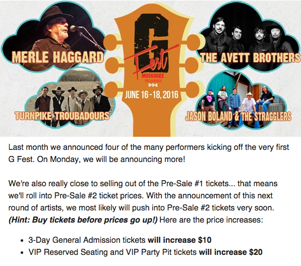 okmusicshop's tweet photo. Have you checked out GFest in Muskogee? https://t.co/jFSUiunGyp Great lineup! #OKMS @OKMusicHOF #OkieMusic https://t.co/IPDSTa2C2u