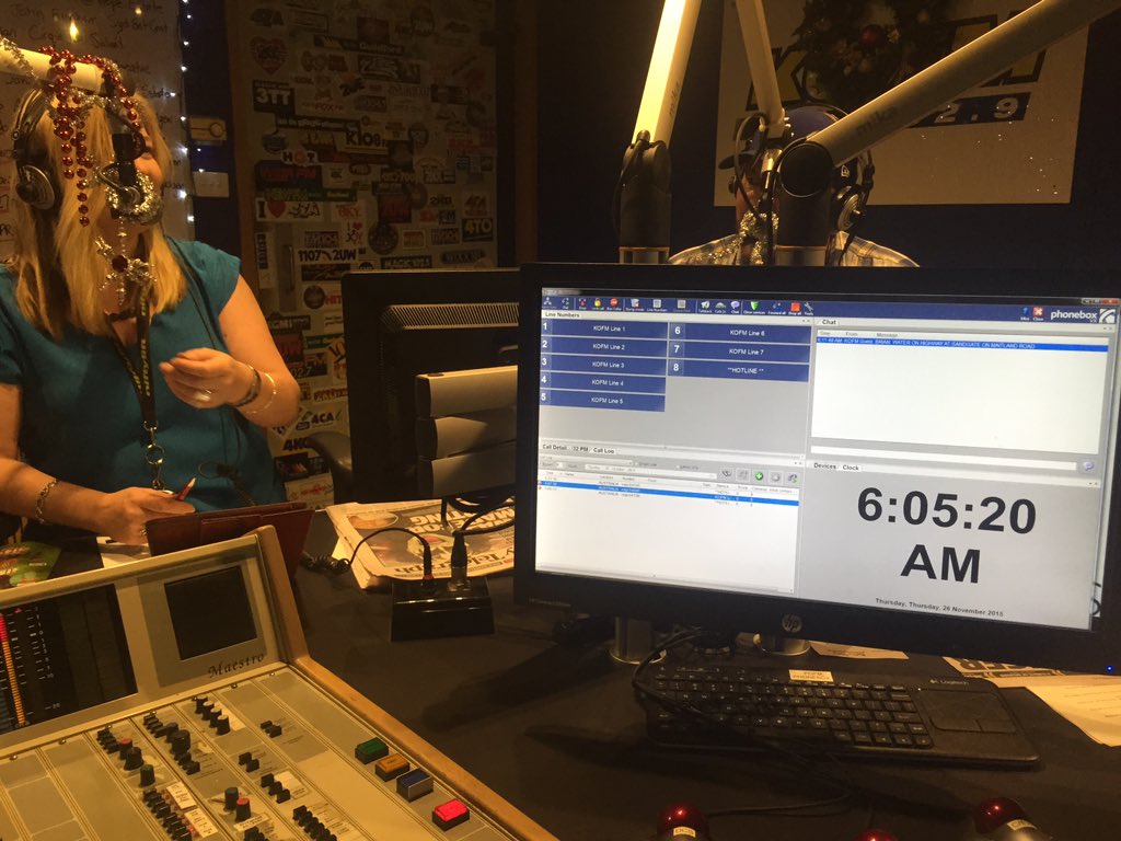 RyzyKOFM's tweet photo. It's beginning to look a lot like Christmas in the @1029KOFM studio with @TanyaWilks @SteveGKOFM @nickygirlll https://t.co/NhkubpsDif