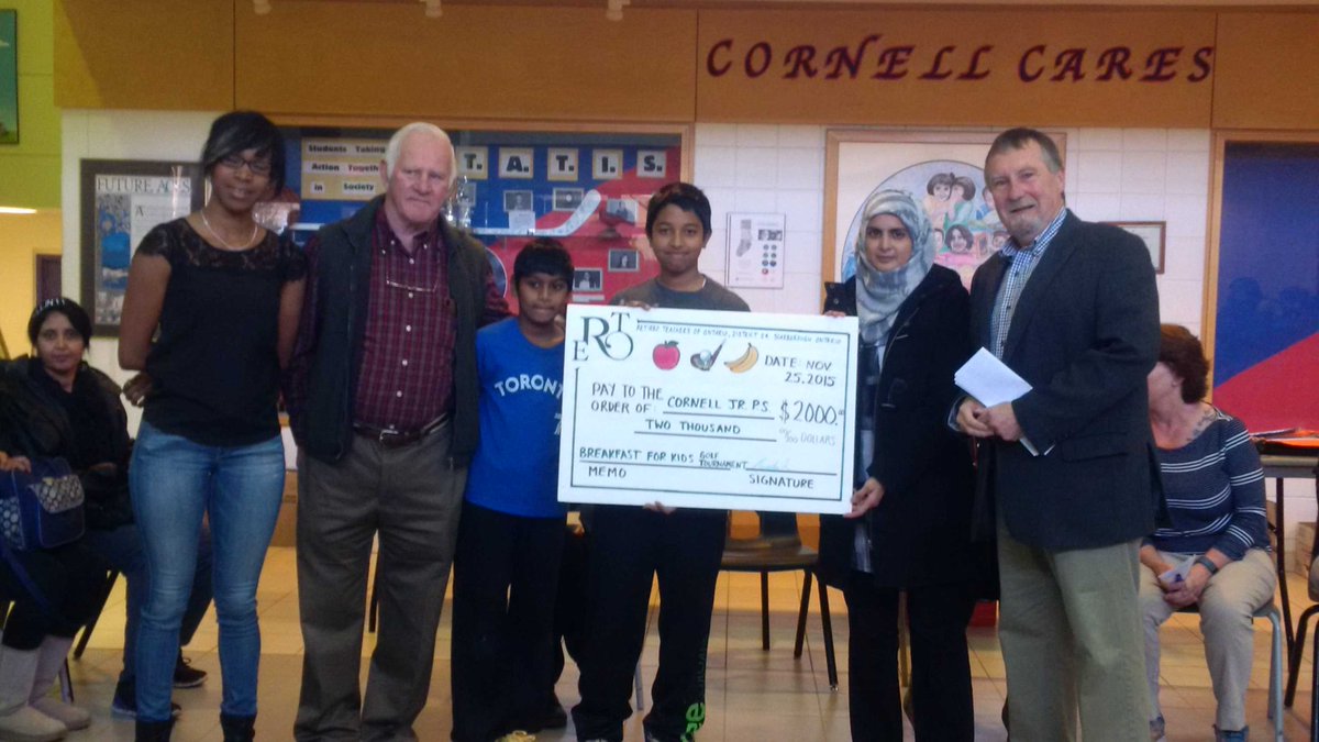 Cornell JPS receives Grant from Retired Teachers of Ontario to support snack program. <a href="/jerryward22/">Jerry Ward</a>