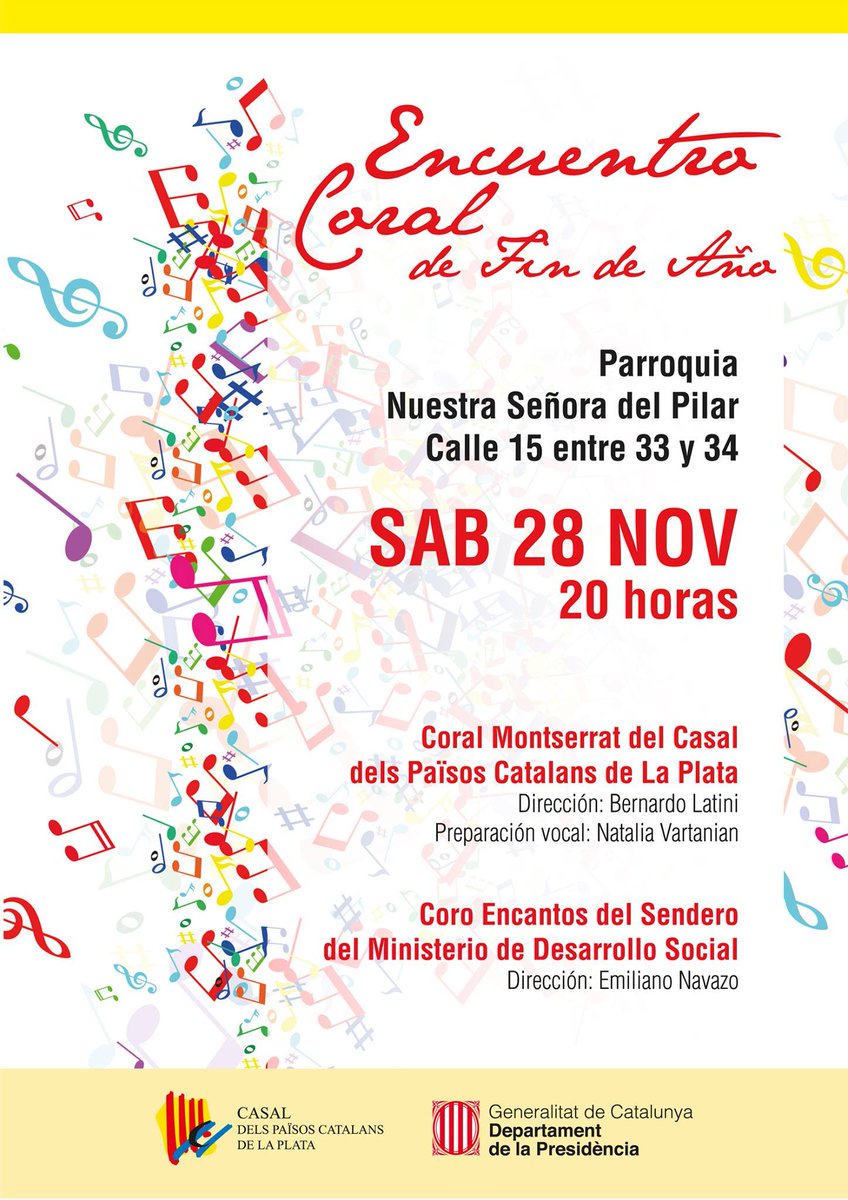 cclaplata's tweet photo. Encuentro #Coral de final de año en #LaPlata @ColectividadMLP @casalscatalans #CatalunyaExterior #casalscatalans https://t.co/dyd3BzsAca