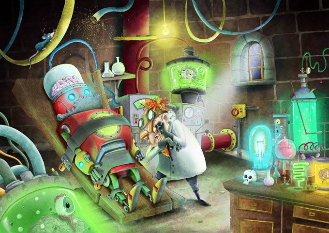 Sylviepoggio Artists On Twitter Mad Scientist Lab