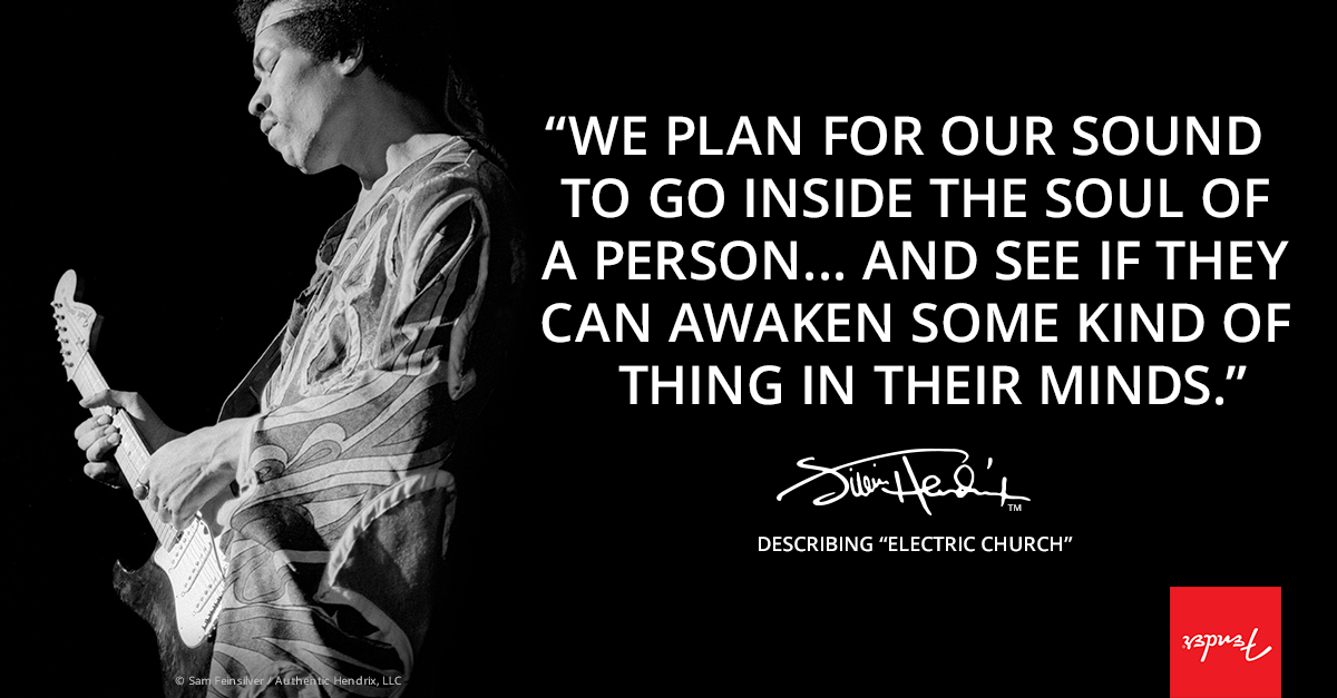 Fender's tweet photo. Has @JimiHendrix's music awakened something inside you? #HendrixWeek #AlterYourAxis https://t.co/KzokA78YhU