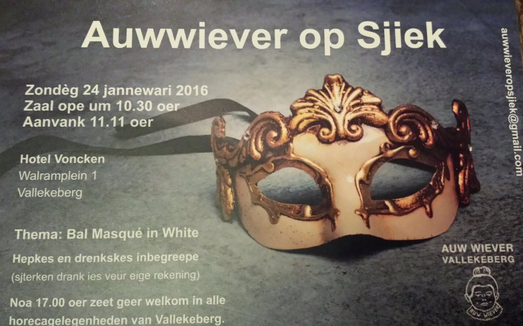 Dameszitting auwwiever Valkenburg tickets online verkrijgbaar via Facebook auwwiever Valkenberg