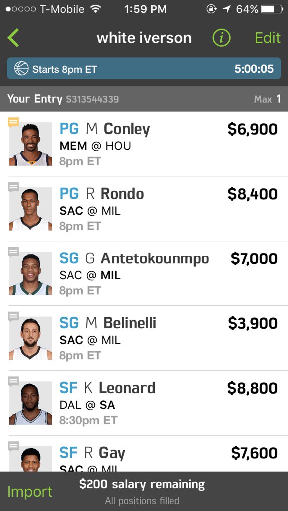 FreeBBCashLineups tweet media