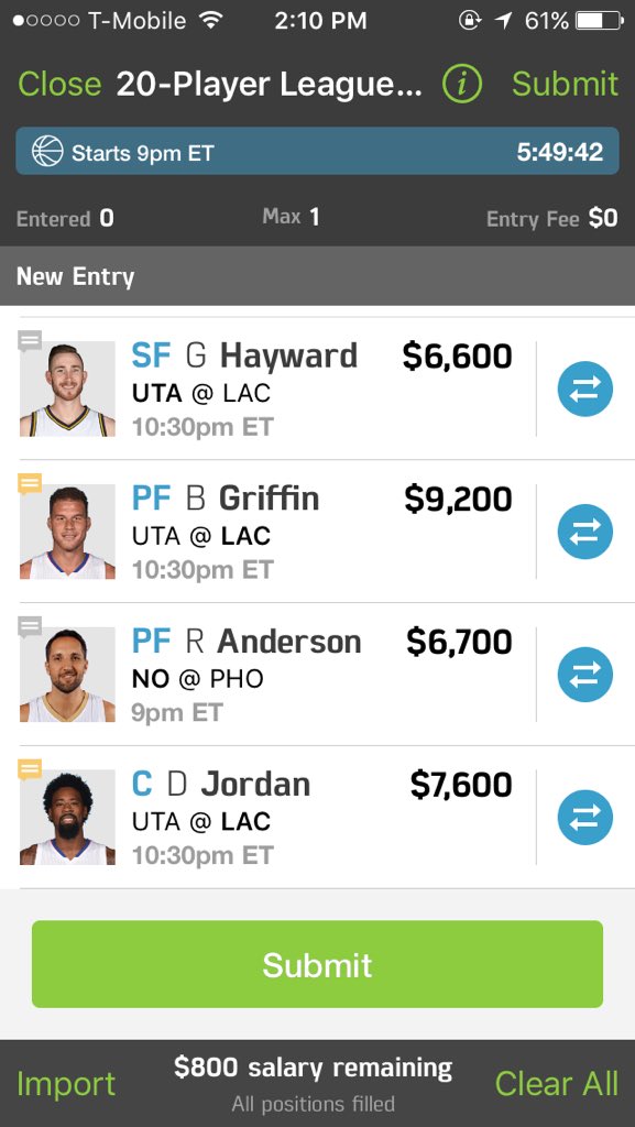 FreeBBCashLineups tweet media