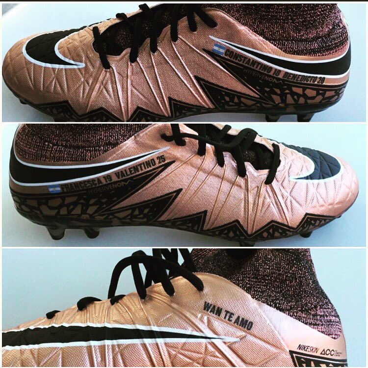 MauroIcardi's tweet photo. New Color 👏 #Francesca19 #Valentino25 #Constantino18 #Benedicto20 #WanTeAmo @wandaicardi #Hypervenom #Nike https://t.co/zg7COVryyN