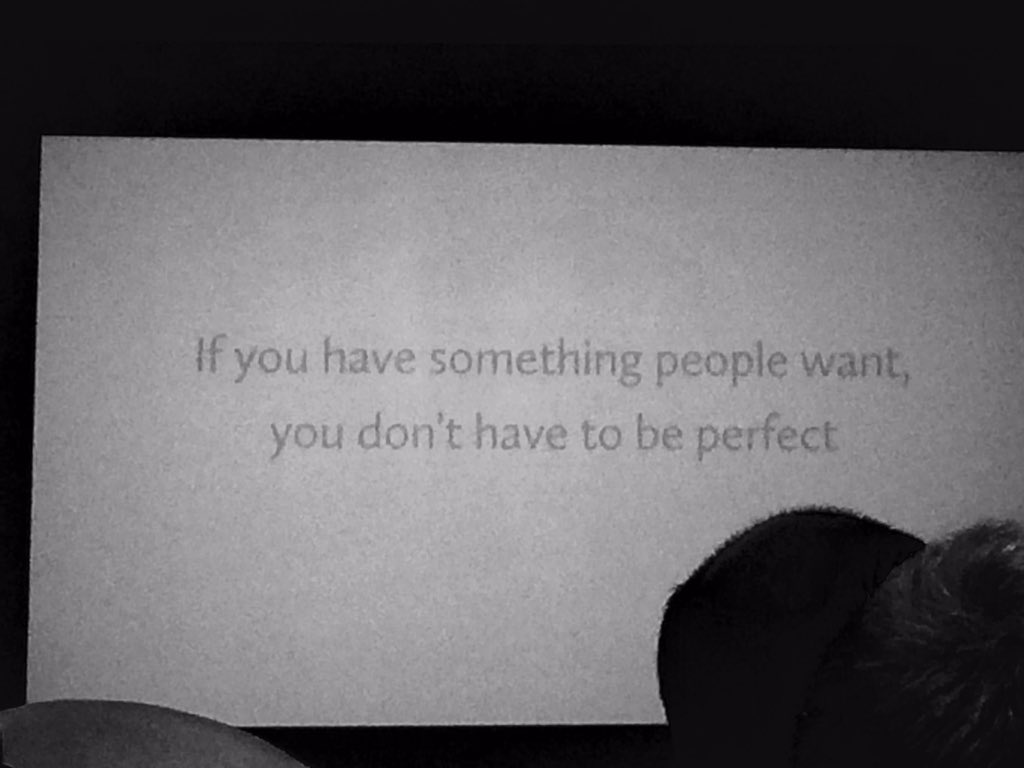 PVMContent's tweet image. An honest truth - doesn't mean u don't have to go 4 perfect... @HealthistaTV @KevinJMagee @CampusLondon #health2eu