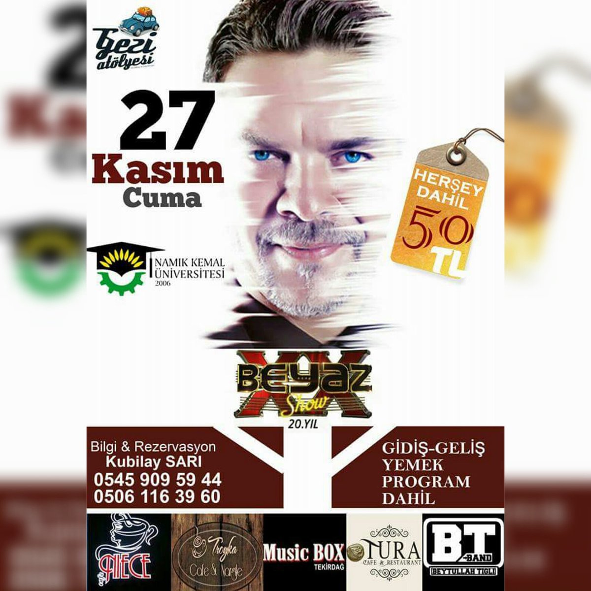 atolyegezi's tweet photo. 27 Kasım Cuma Beyaz Show'a Türkan Şoray, Yağmur Ünal, Serkan Şenlp, Fettah Can ve 2015 Best Modelleri konuk olacak. https://t.co/CpwLk0uQ5d